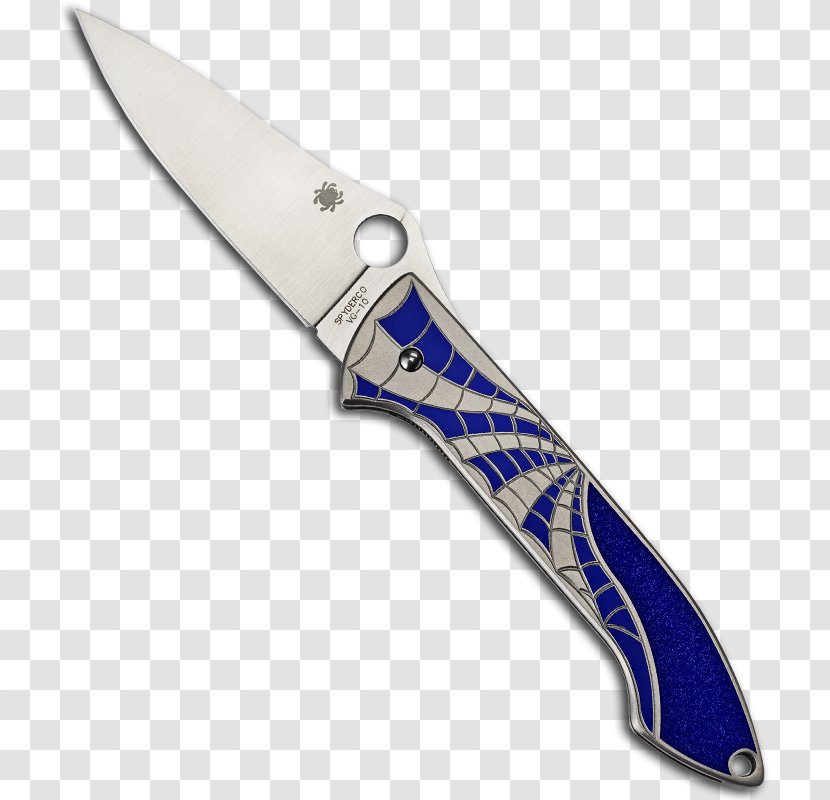 Bowie Knife Utility Knives Hunting & Survival Throwing - Spyderco Transparent PNG