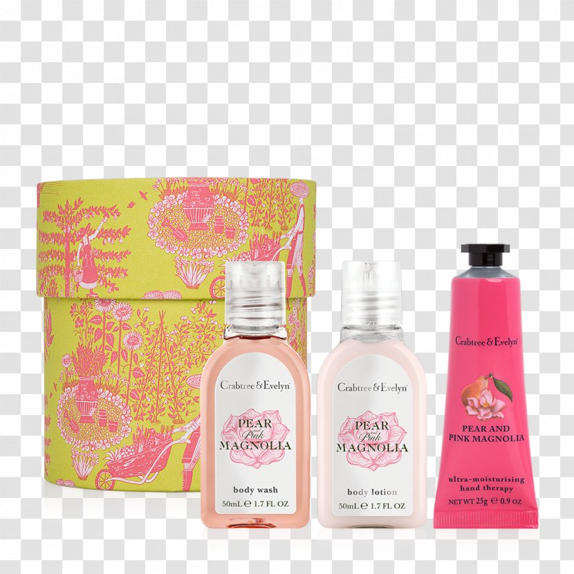 Perfume Lotion Crabtree & Evelyn Pear Gift - Pink Magnolia Transparent PNG