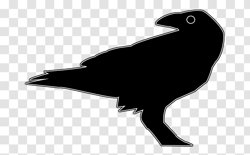 Silhouette Black White Beak Font - And Transparent PNG