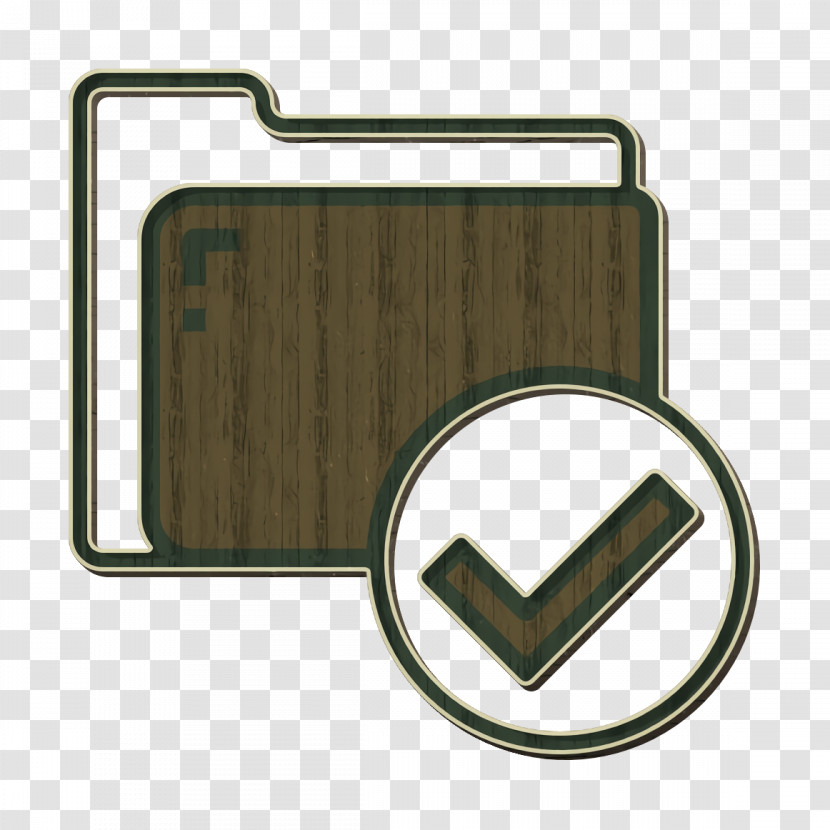 Folder And Document Icon Check Icon Folder Icon Transparent PNG