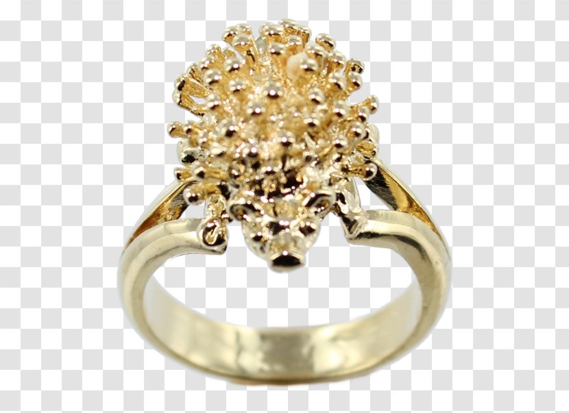 Bijou Chevalière Earring Gold - Gemstone - Ring Transparent PNG