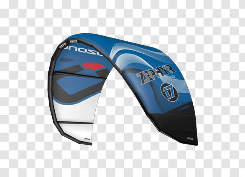 Kitesurfing Bow Kite Paragliding Snowkiting - Electric Blue - Zephyr Transparent PNG