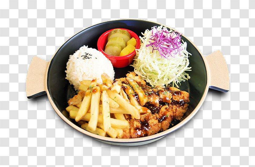 Tonkatsu Cooked Rice Deep Frying Cutlet Plate Lunch - Dish - Cutlets Transparent PNG