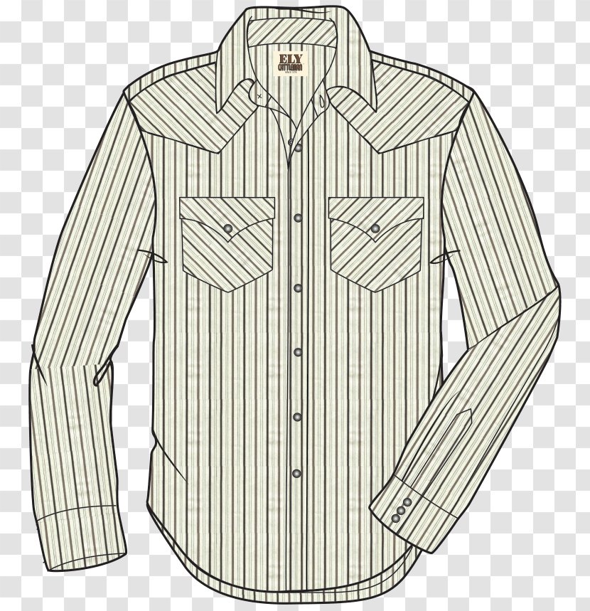 Dress Shirt Collar Outerwear Button Sleeve Transparent PNG