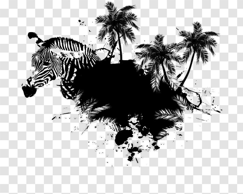 Vector Graphics Palm Trees Coconut Clip Art Transparent PNG