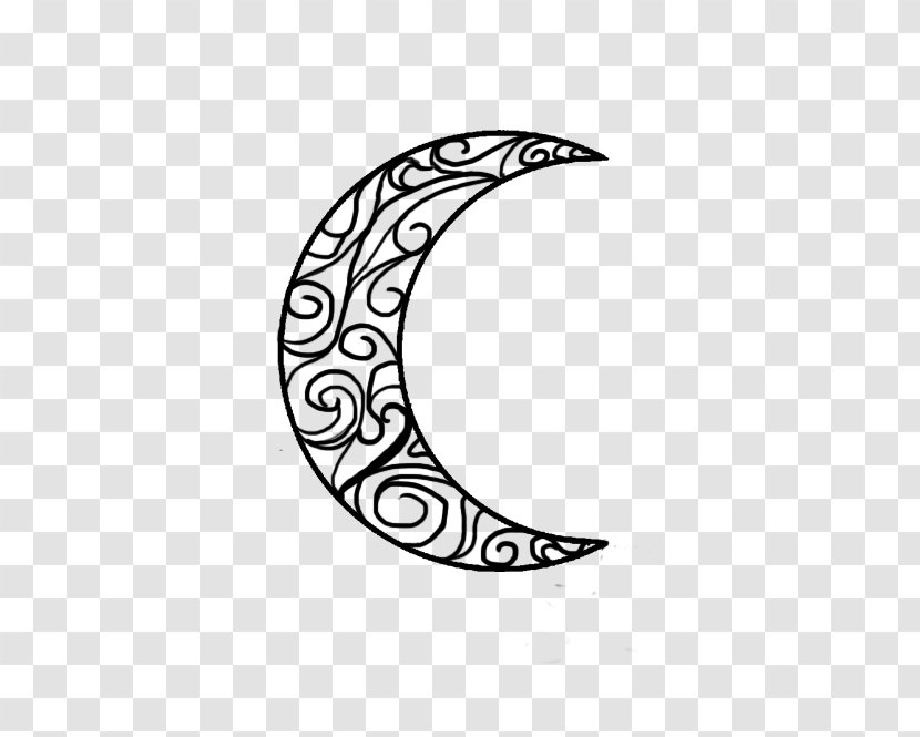 House Of Night Lunar Phase Moon Marked Drawing - Monochrome - Tattoo Transparent PNG