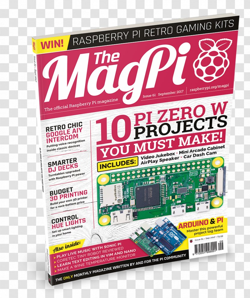 The MagPi Raspberry Pi Foundation Micro Center Arduino - Watercolor Transparent PNG