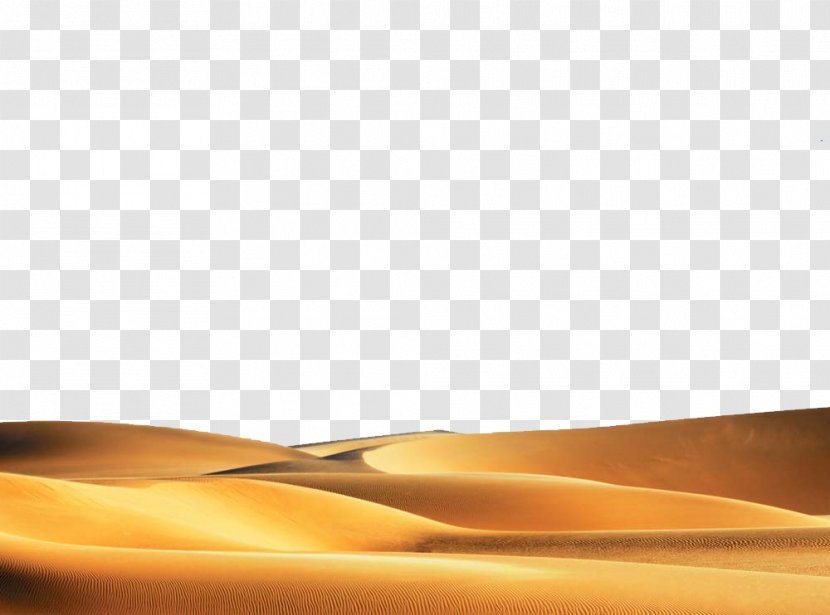 Yellow Computer Wallpaper - Endless Desert Transparent PNG