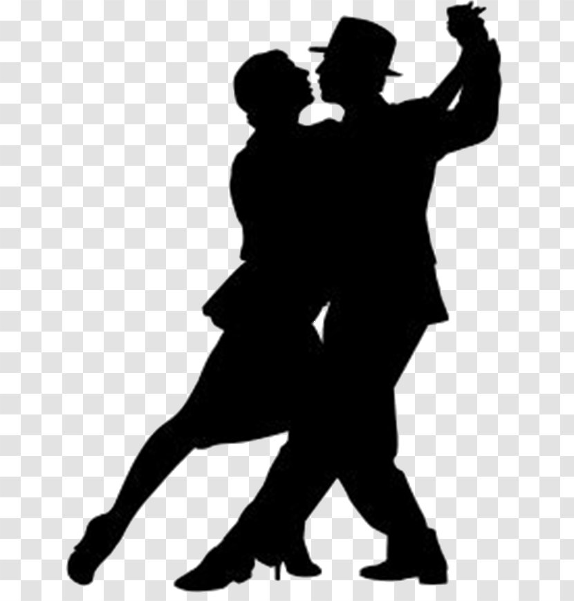 Ballroom Dance Clip Art Image Silhouette - Black And White - Fromage Transparent PNG