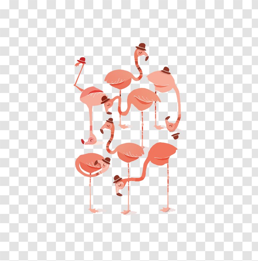 Flamingo Illustration - Art - Flamingos Transparent PNG