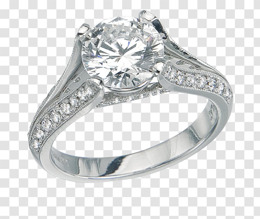 Wedding Ring Engagement Enhancers Diamond - Metal Transparent PNG
