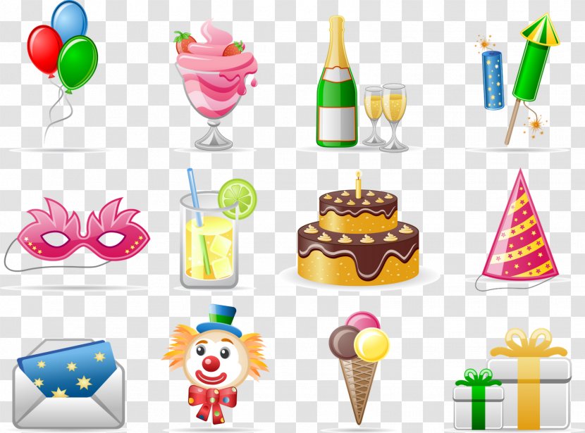 Vector Graphics Birthday Party Royalty-free - Cake Decorating Supply Transparent PNG