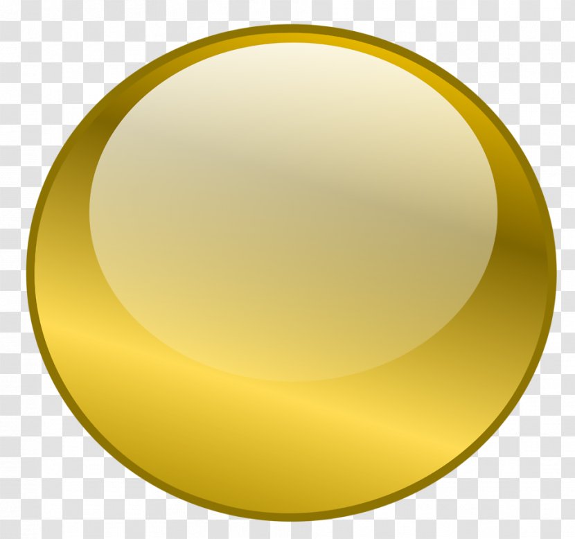 Button Clip Art - Yellow - Round Transparent PNG