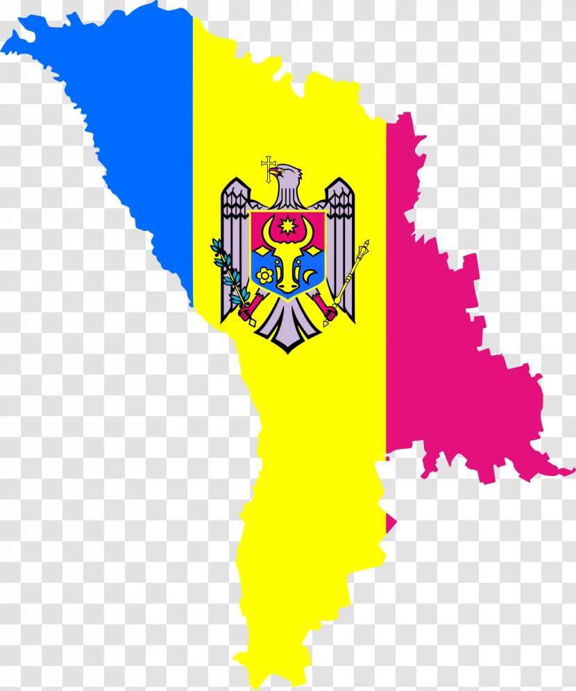 Flag Of Moldova Map Europe Transparent PNG