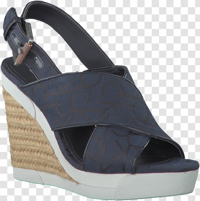 Sandal Shoe Wedge Calvin Klein Footwear - Blue Transparent PNG