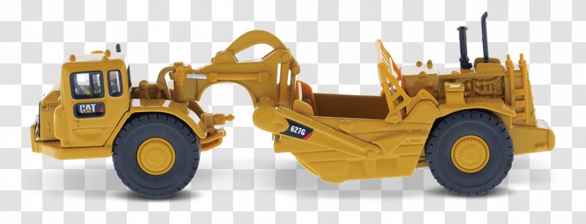 Caterpillar Inc. Wheel Tractor-scraper Excavator Die Casting - Play Vehicle - Tractorscraper Transparent PNG
