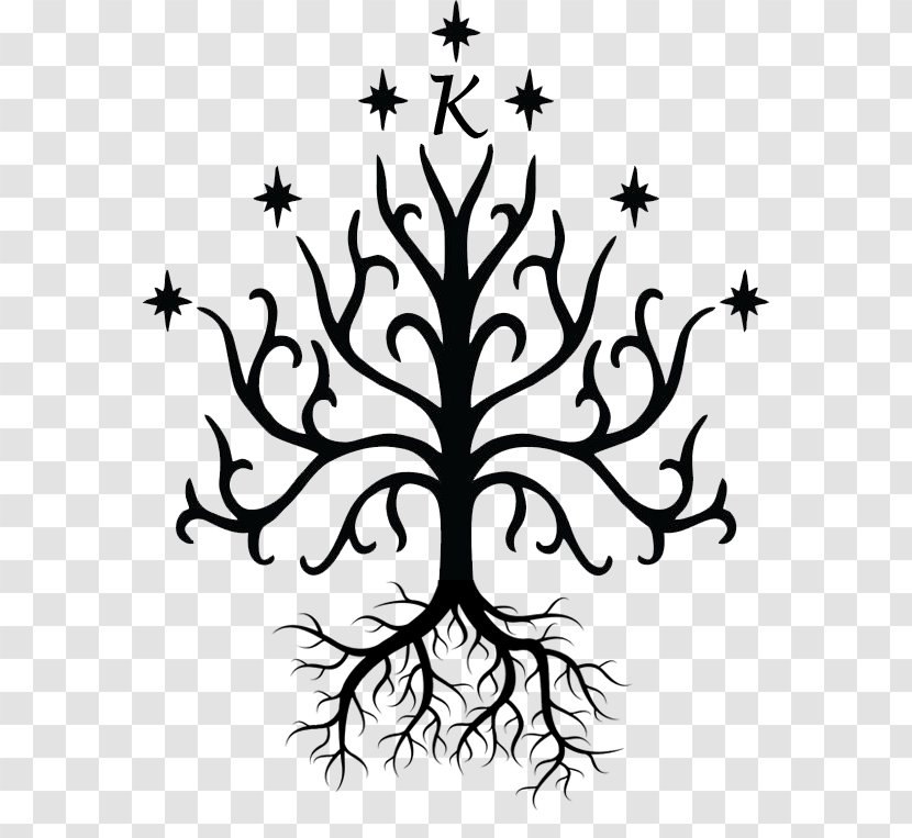 The Lord Of Rings Arwen Aragorn White Tree Gondor Frodo Baggins - Tattoo Transparent PNG