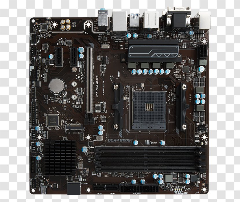 MSI B350M PRO-VDH - Cpu - MotherboardMicro ATXSocket AM4AMD B350 FCHSocket AM4 PRO-VDHMotherboardMicro MicroATX CPU SocketOthers Transparent PNG