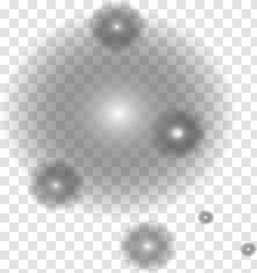 White Circle Material Pattern - Monochrome Photography - Gray Dream Halo Transparent PNG
