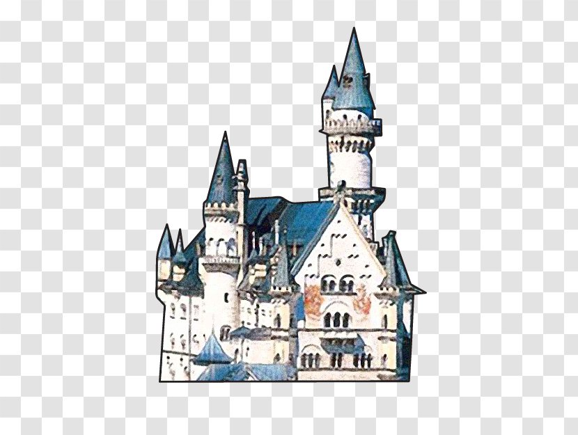 Neuschwanstein Castle The Teacher- Il Professore Middle Ages Medieval Architecture - Building - Friendship Illustration Transparent PNG