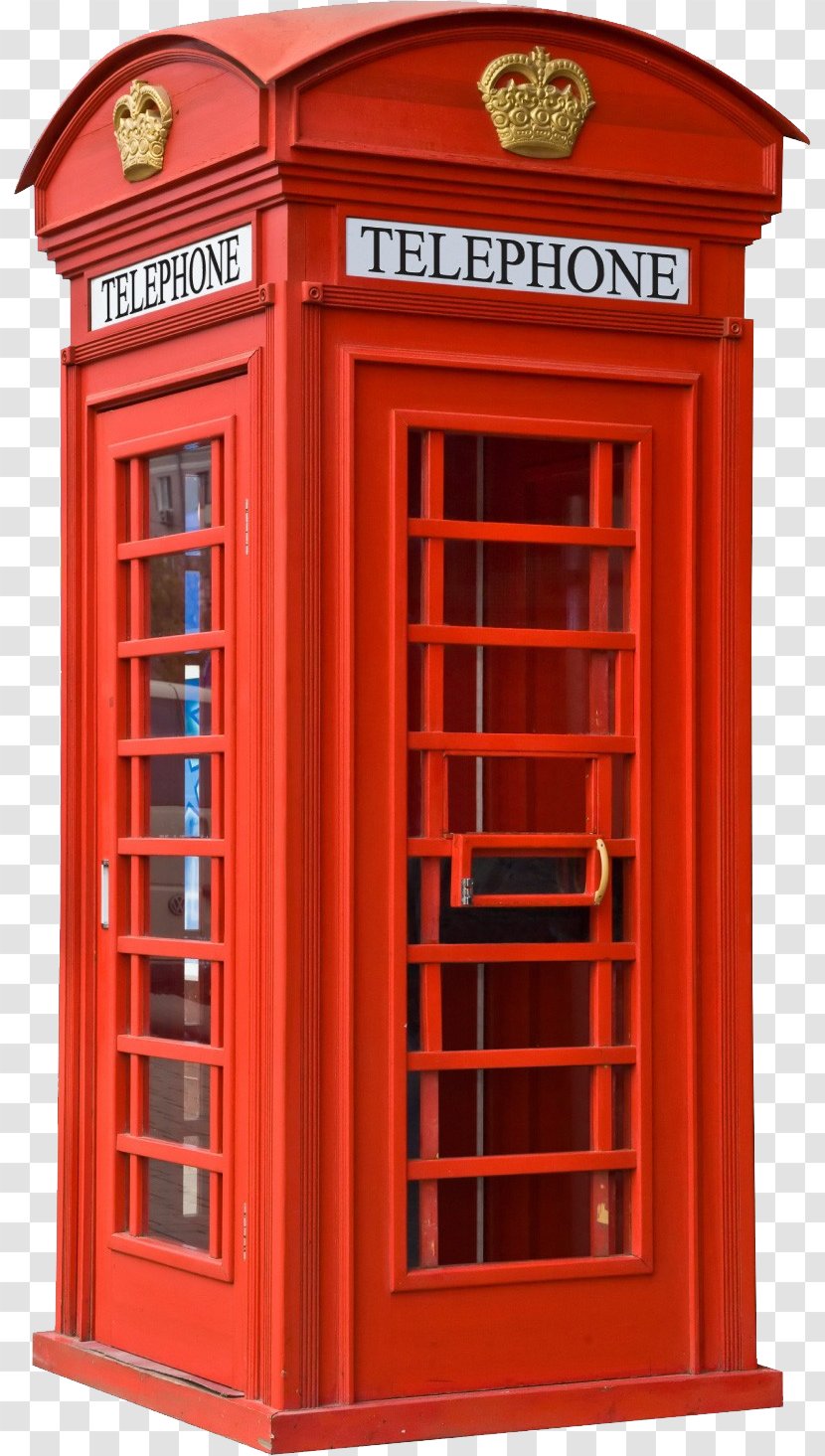 Telephone Booth Red Box - Call Shop Transparent PNG