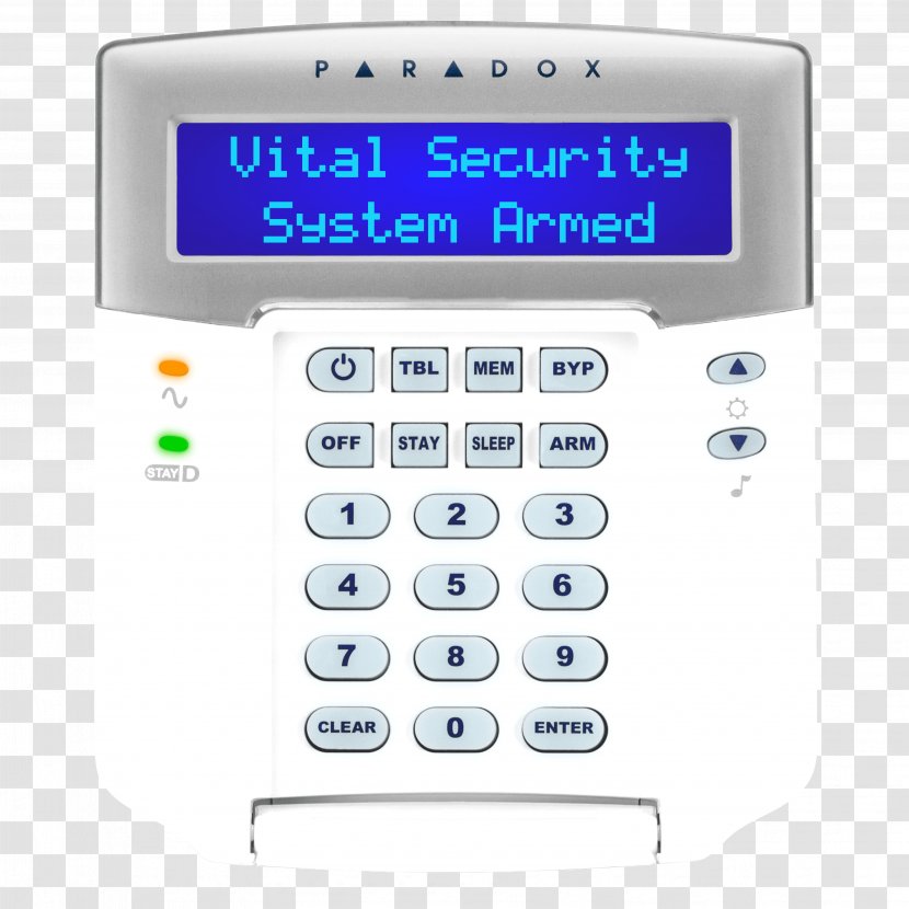 Security Alarms & Systems Keypad Remote Controls Alarm Device - Led Display - System Transparent PNG