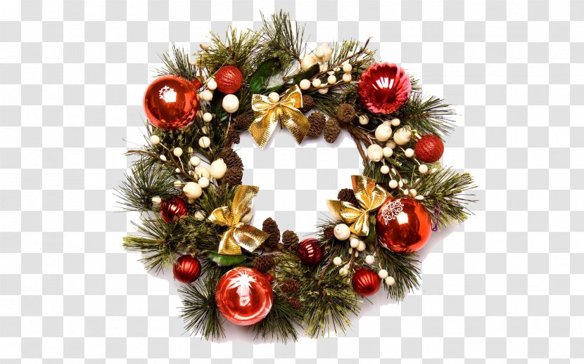 Wreath Christmas Garland Clip Art - Image Transparent PNG