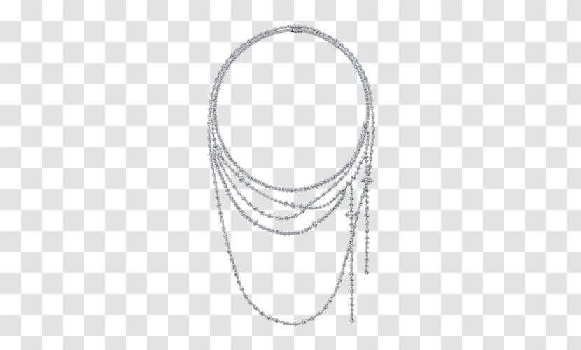 Necklace Body Jewellery Chain Silver Line Transparent PNG
