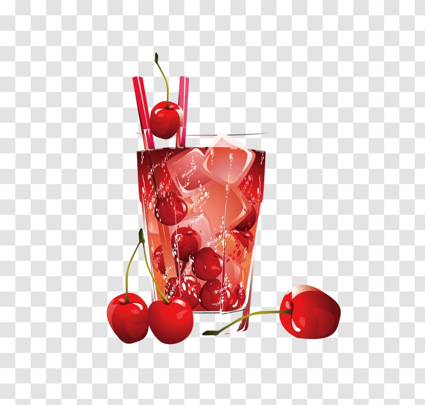 Juice Soft Drink Blue Hawaii Cocktail Cherry - Food - Frozen Hawthorn Transparent PNG
