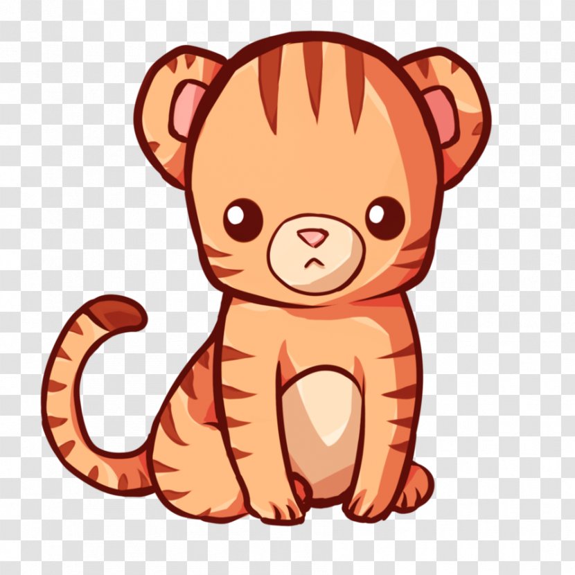 Baby Tigers Kavaii Drawing Cuteness - Frame - Kawaii Transparent PNG