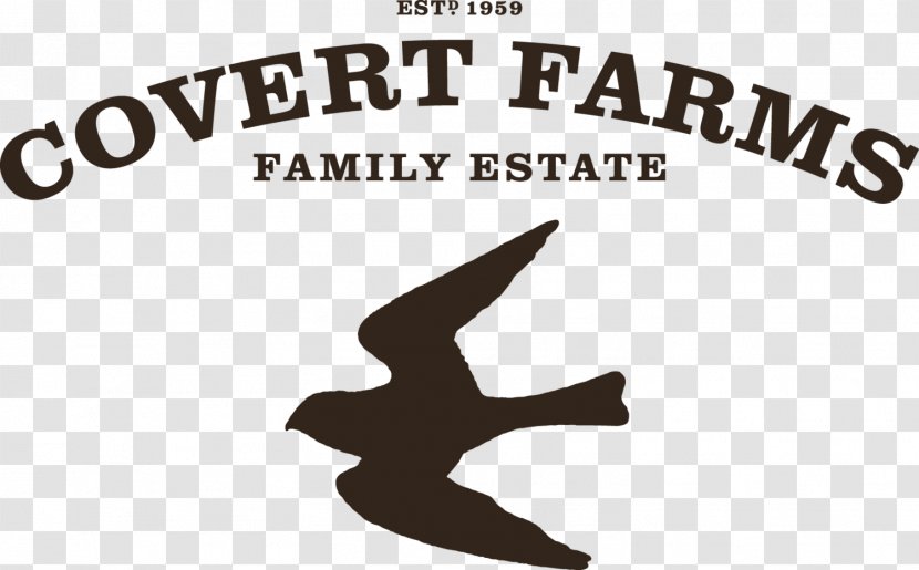Covert Farms Family Estate Common Grape Vine Place Logo Burrowing Owl Winery - Black And White - Wine Transparent PNG