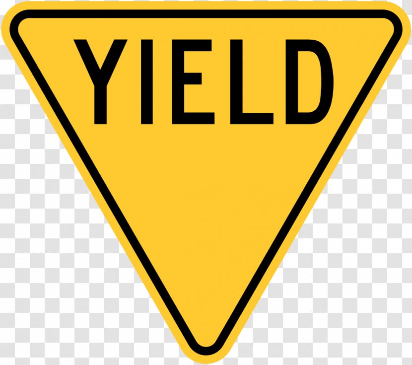 Yield Sign Stop Manual On Uniform Traffic Control Devices Driving - Allway Transparent PNG