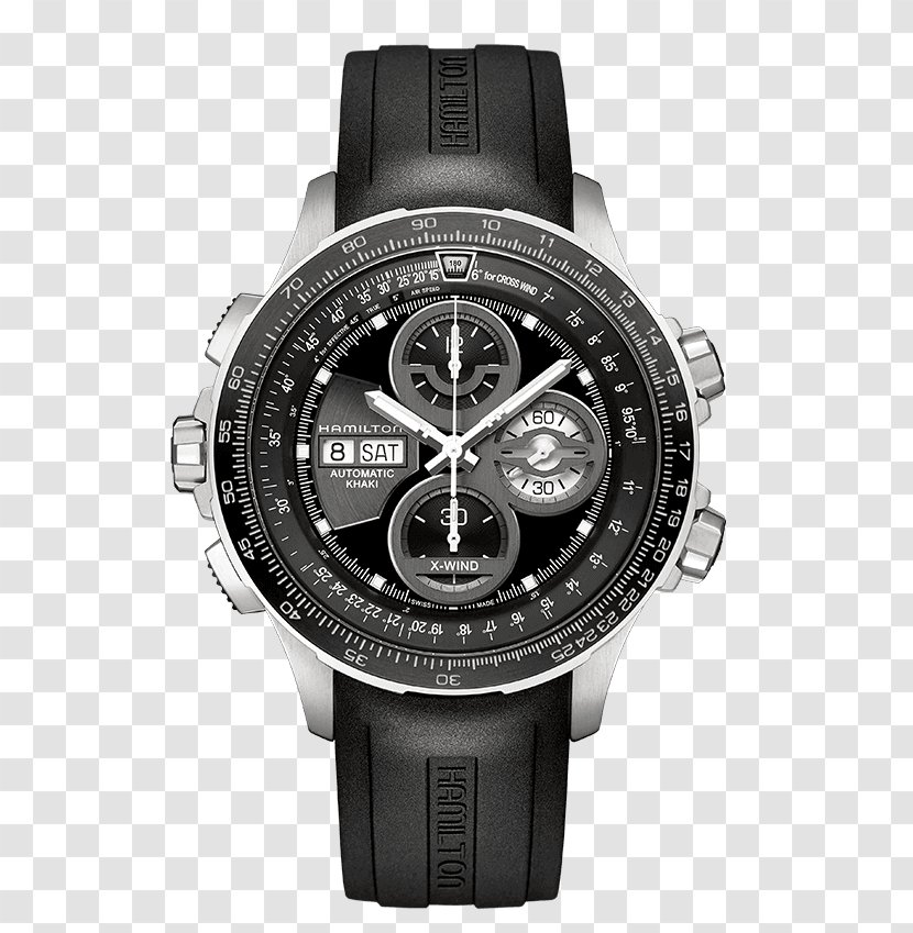 Hamilton Men's Khaki Aviation X-Wind Auto Chrono Watch Company Chronograph Pilot - Men S Xwind Transparent PNG