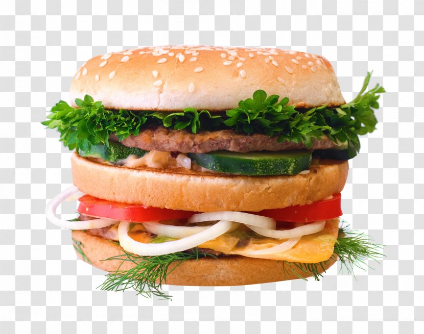 Hamburger Cheeseburger Whopper Buffalo Burger McDonalds Big Mac - Bread Transparent PNG
