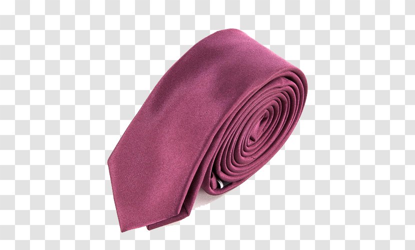 Red Wine Necktie Silk - Burgundy Tie Transparent PNG