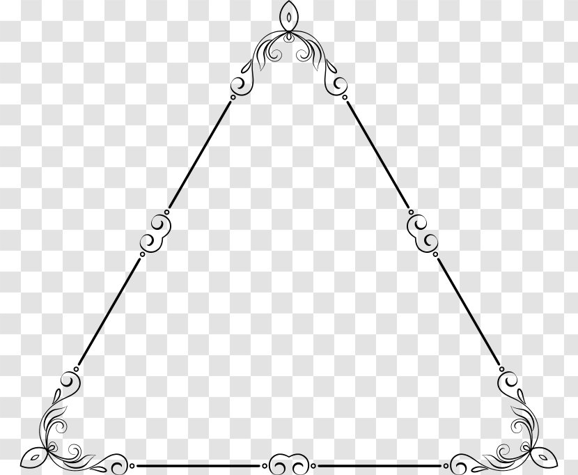Triangle Point - Body Jewelry - Elegant Frame Transparent PNG