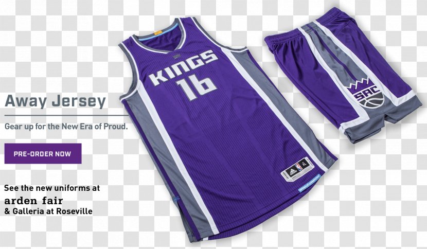 Jersey Sacramento Kings 2016–17 NBA Season Purple Basketball Uniform Transparent PNG