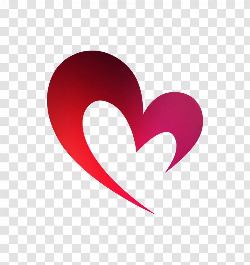 Logo Font Heart Valentine's Day Magenta - Pink Transparent PNG