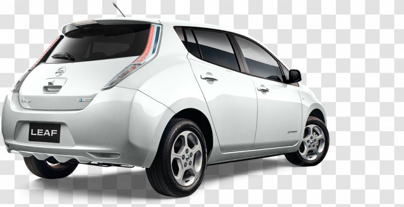Nissan Leaf Tekna Mid-size Car - Midsize Transparent PNG