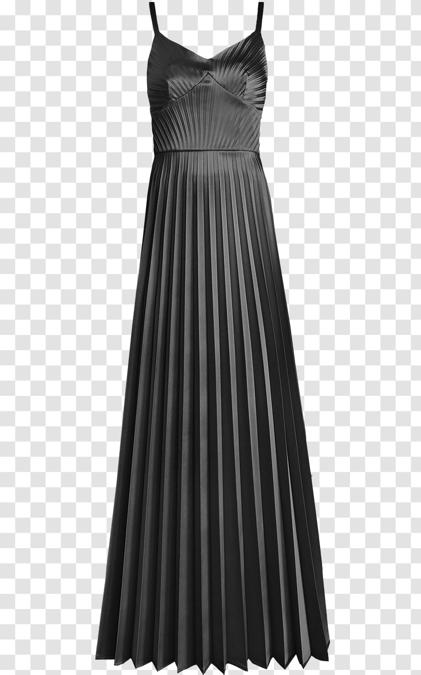 Little Black Dress Party Gown Satin - Cocktail - Maxi Transparent PNG