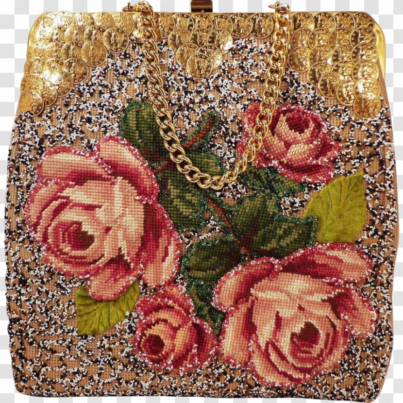 Floral Design Handbag Needlepoint Beadwork - Flower Arranging - Bag Transparent PNG