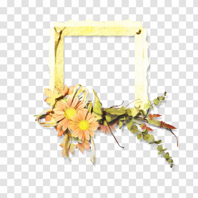 Floral Design Picture Frames Yellow Petal - Plant - Wildflower Transparent PNG