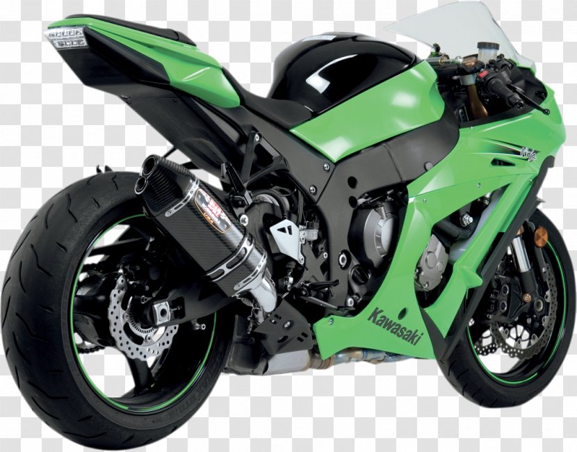 Exhaust System Kawasaki Ninja ZX-10R Motorcycles - Auto Part - Motorcycle Transparent PNG