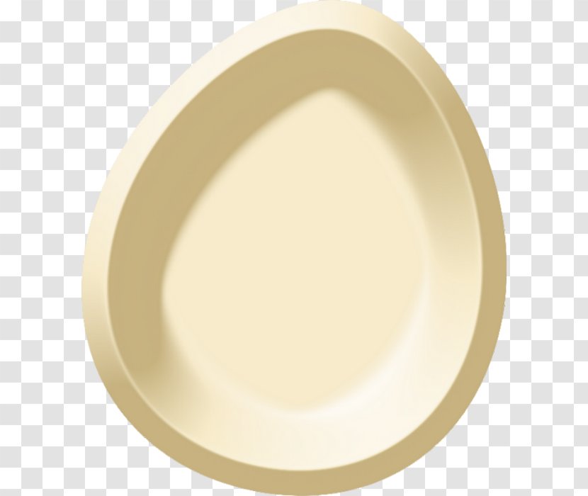 Tableware Plate Circle Oval - Beige - Easter Elements Transparent PNG