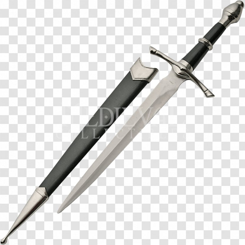 Knife Dagger Middle Ages Blade Scabbard Transparent PNG