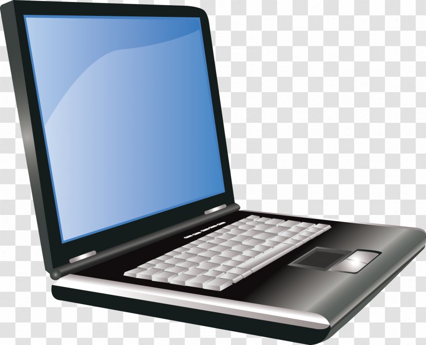 Netbook Laptop Dell Personal Computer Output Device - Hand Drawn Transparent PNG
