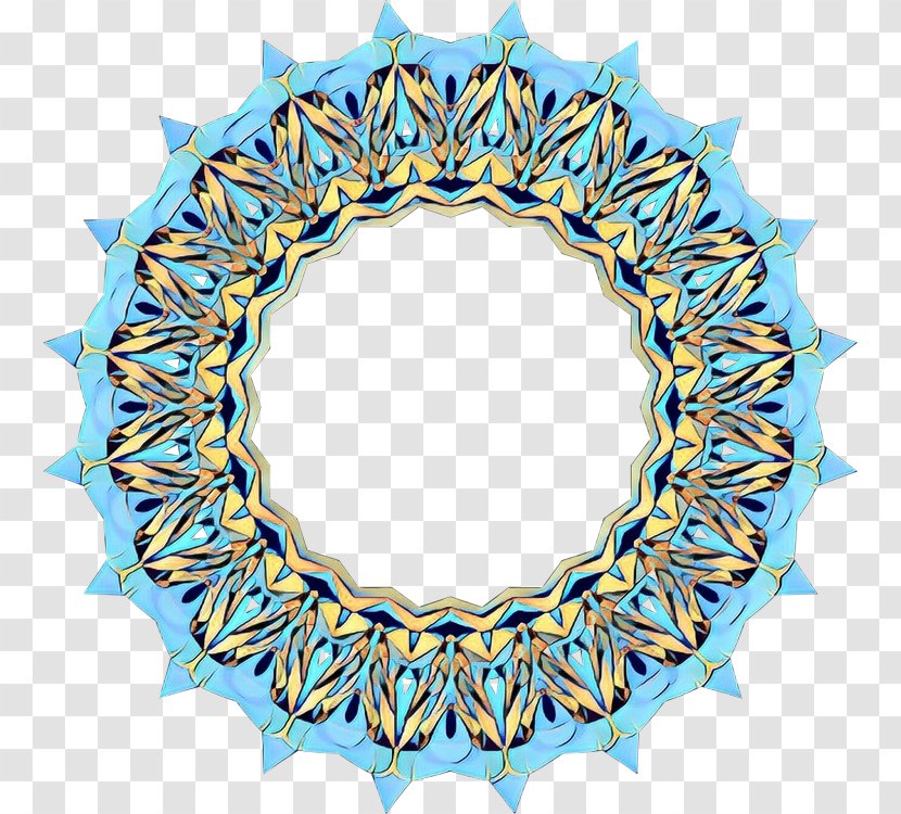 Turquoise Circle - Vintage Transparent PNG