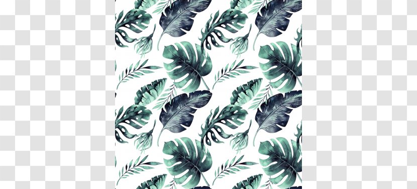 Leaf Swiss Cheese Plant Watercolor Painting Tropics Textile - Stock Photography Transparent PNG