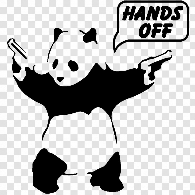 Giant Panda Graffiti Art Printmaking Canvas - Print Transparent PNG