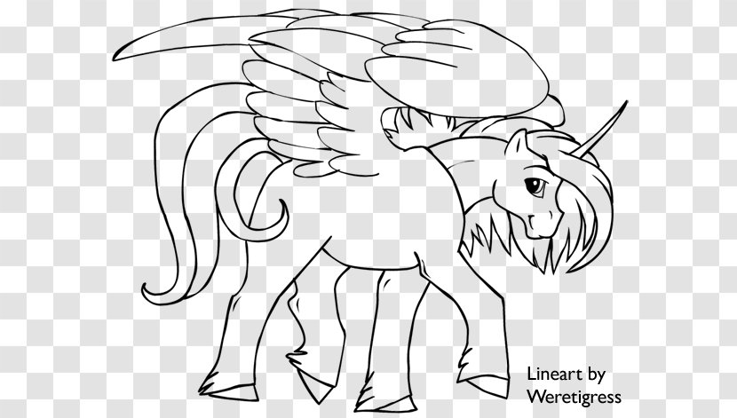 Horse Rarity Drawing Pony Winged Unicorn - Vertebrate - Template Transparent PNG